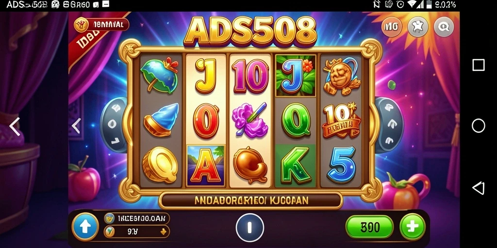 Tampilan gameplay slot ADS508 yang menawan dan penuh aksi.