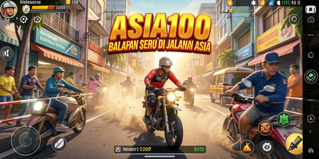 Menampilkan gameplay seru balapan di jalanan Asia.
