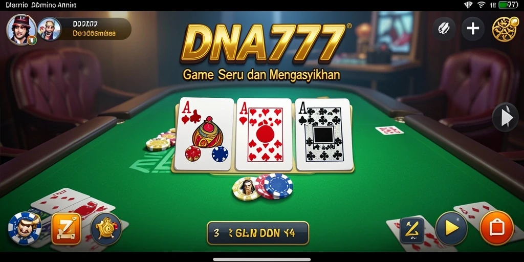 Tampilan gameplay Domino yang menarik di DNA777.