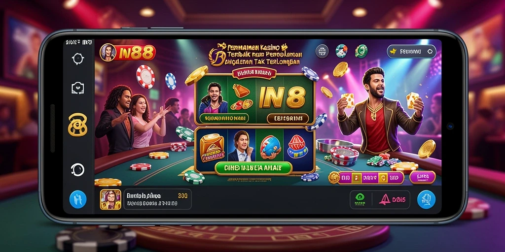 Tampilan gameplay Kasino yang menarik dan mendebarkan di IN88.
