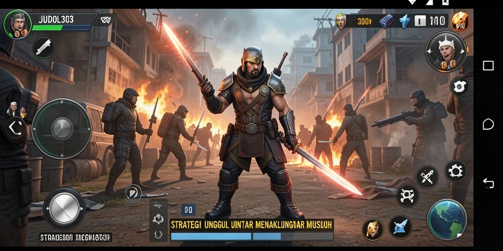 Tangkapan layar gameplay JUDOL303 menampilkan momen strategis yang menegangkan.