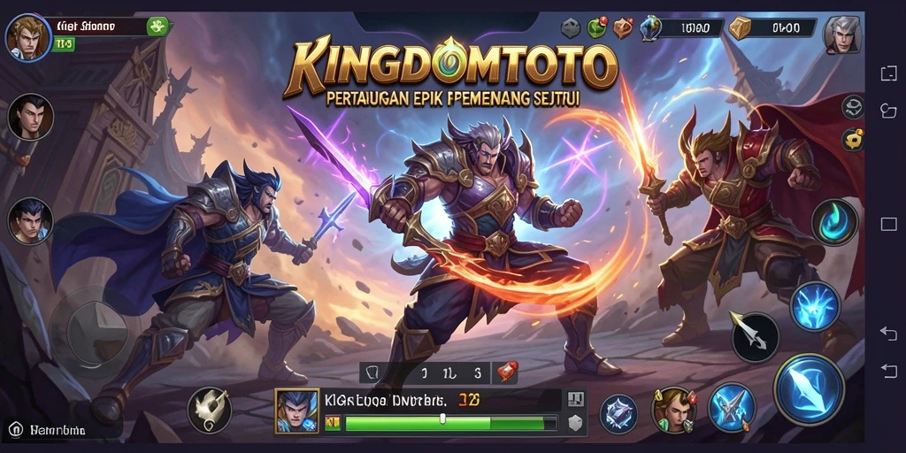 Gameplay seru dan intens dalam KINGDOMTOTO yang menampilkan pertarungan spektakuler.