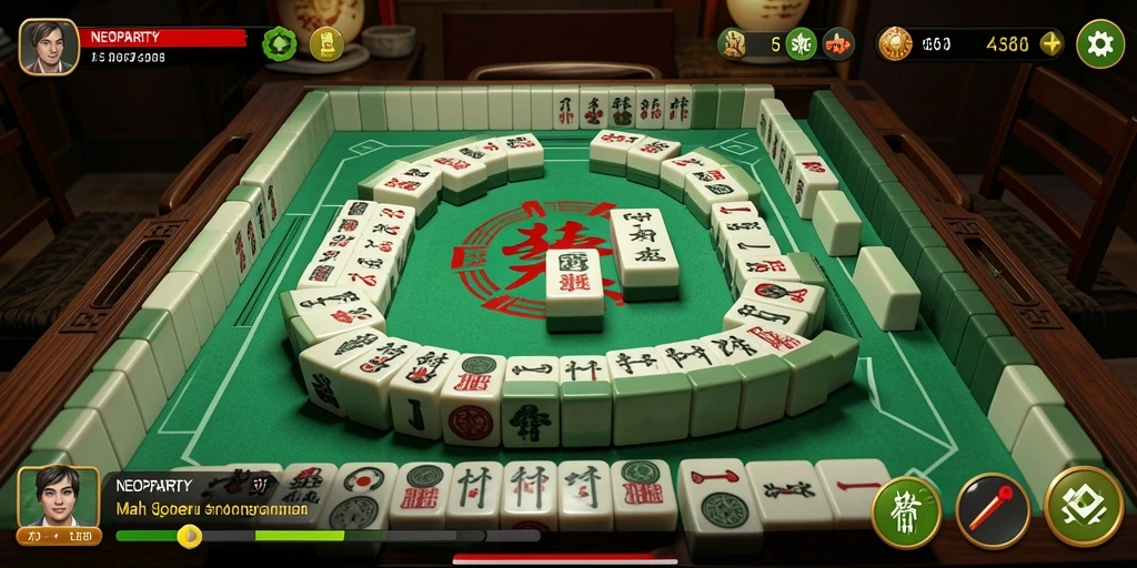Tampilan gameplay NEOPARTY yang penuh warna dan menarik.