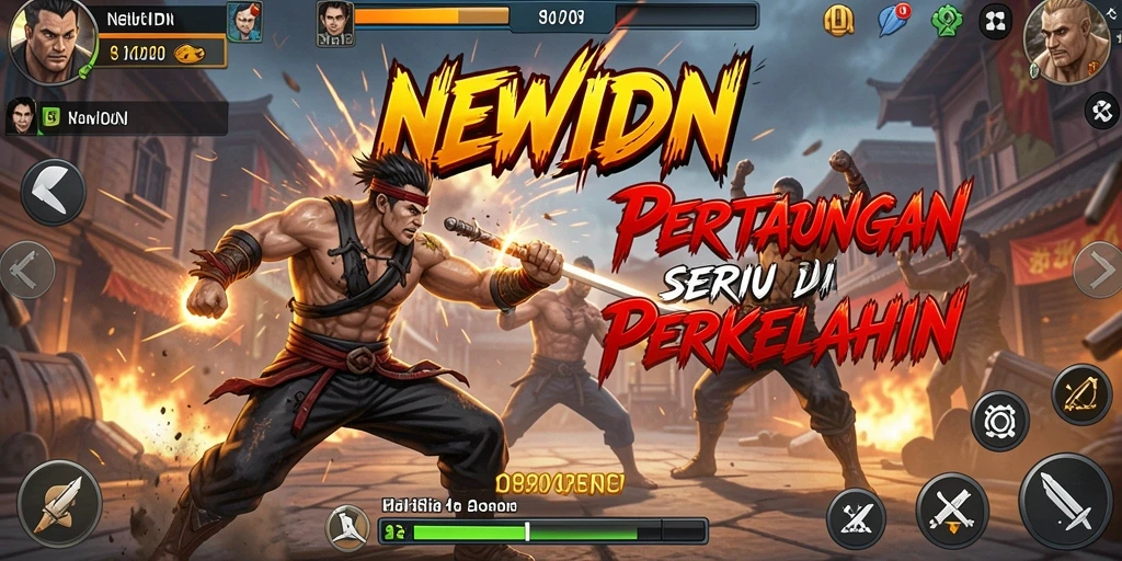 Tangkapan layar <strong>NEWIDN</strong> menampilkan aksi pertarungan yang mendebarkan.