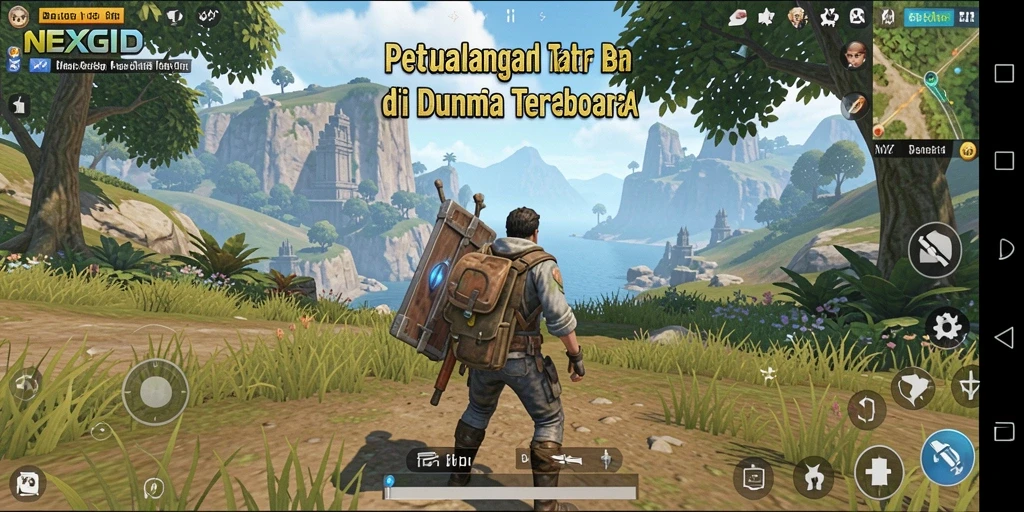 Screenshot dari gameplay <strong>NEXGID</strong> menampilkan petualangan seru di dunia terbuka.