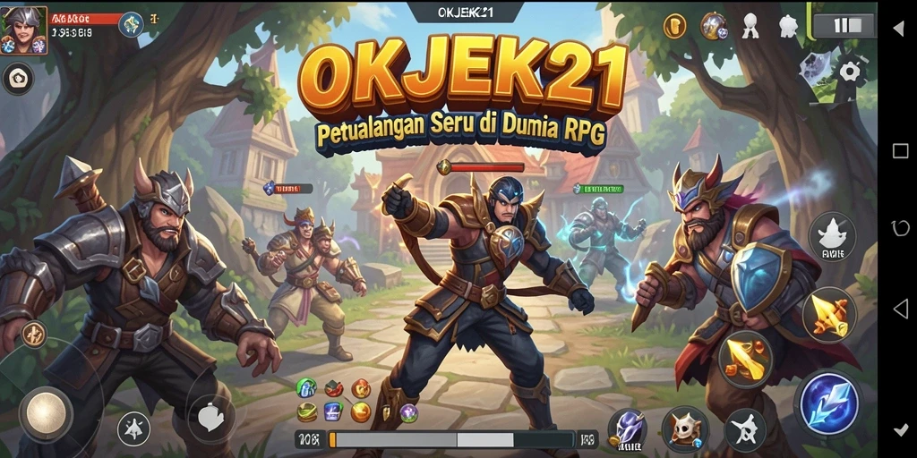 Tampilan gameplay RPG yang seru dan menantang di OKJEK21.
