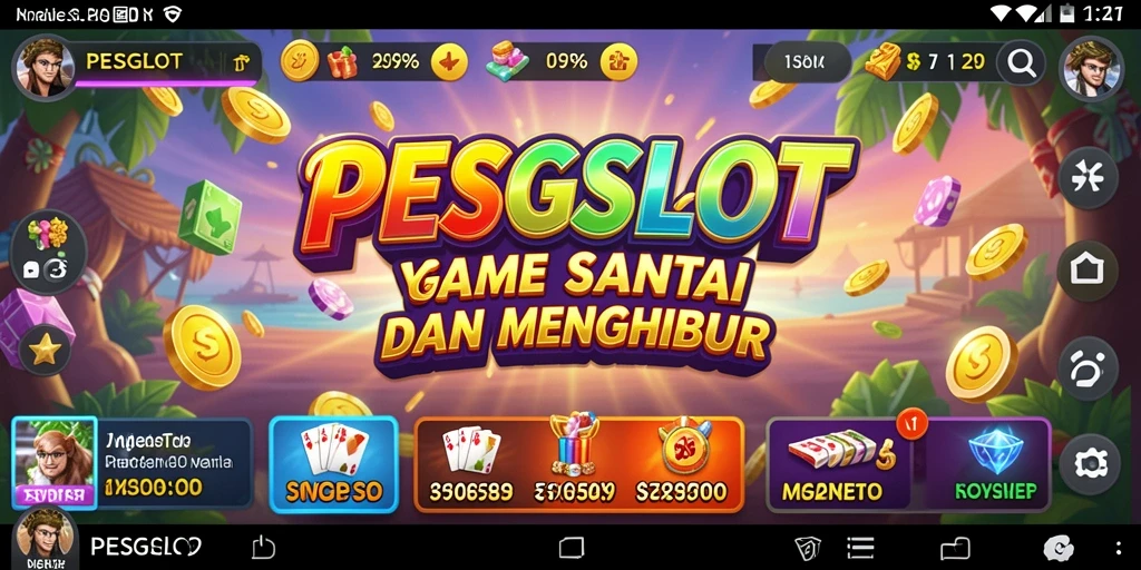 Screenshot utama PESGSLOT menunjukkan gameplay yang menyenangkan dan penuh warna.