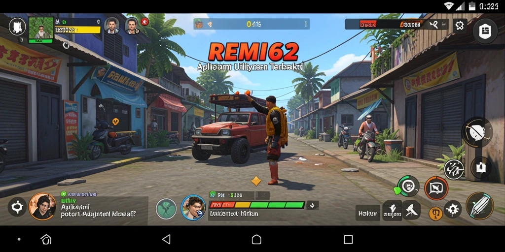 Tampilan antarmuka REMI62 yang sederhana dan fungsional.