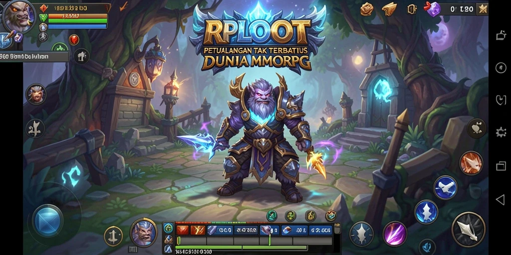 Tampilan gameplay menarik dari dunia RPLOOT yang dinamis.