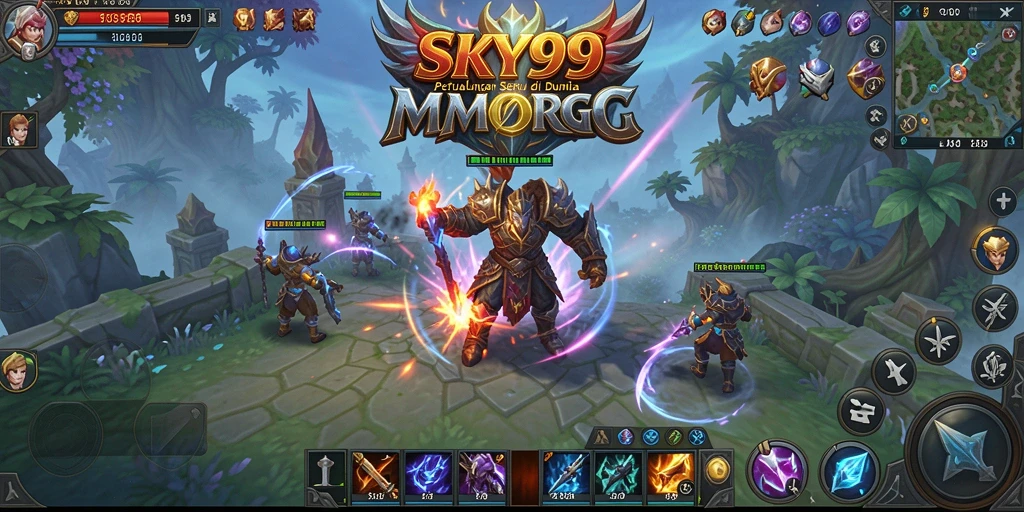 Tampilan gameplay menarik dengan misi seru di SKY99.