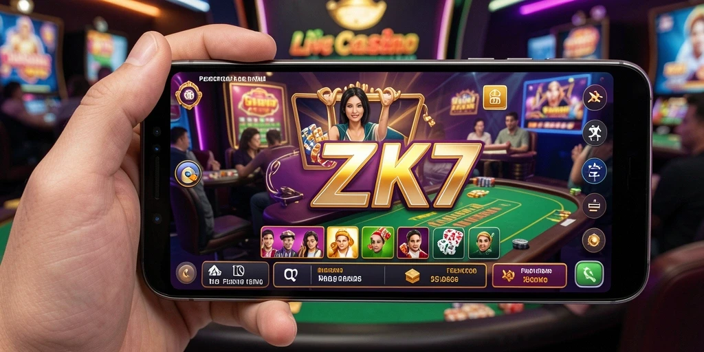 Tampilan gameplay Live Casino yang mendebarkan dan interaktif.